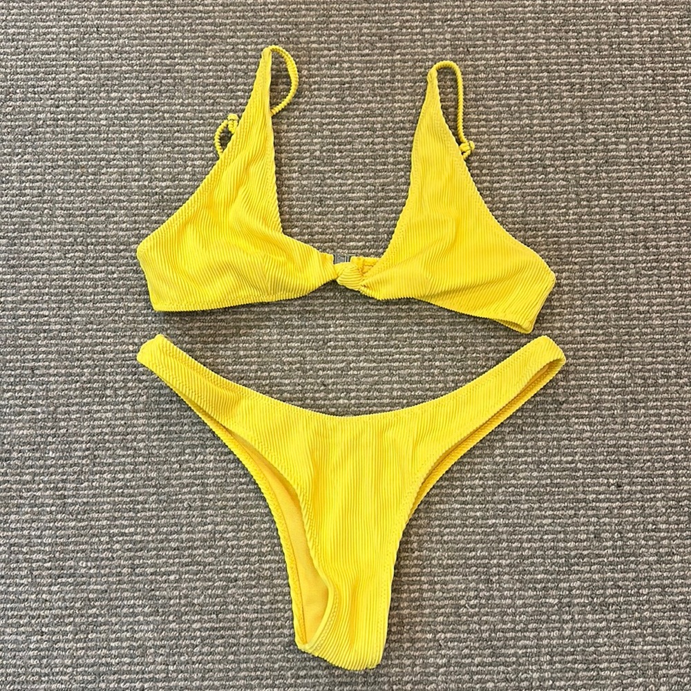 Yellow bikini